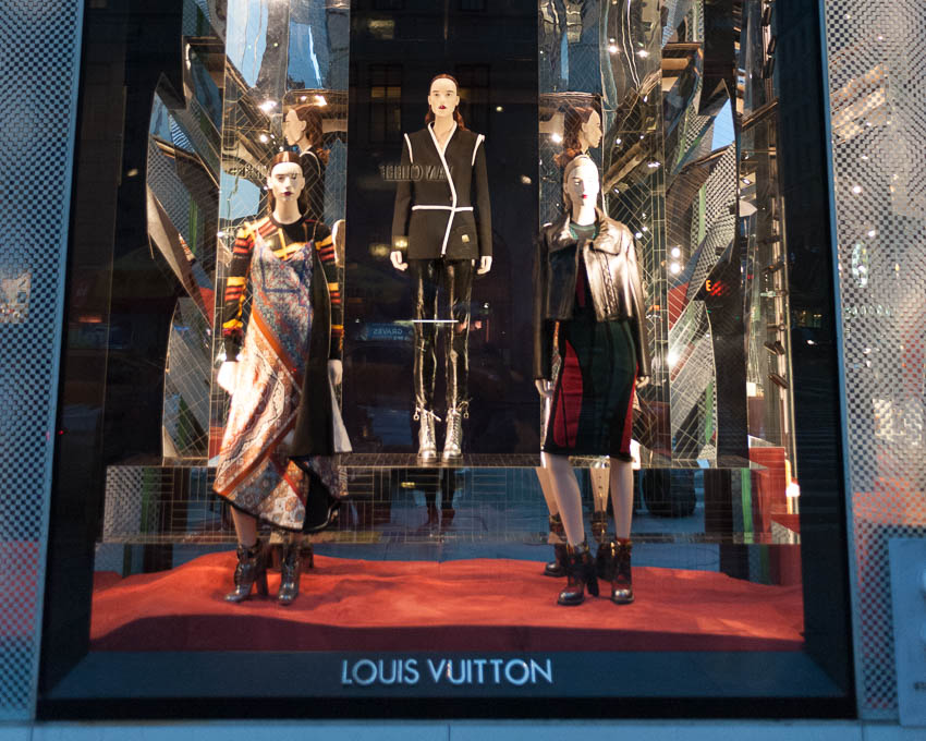 Louis Vuitton Fifth Avenue visual merchandising, New York