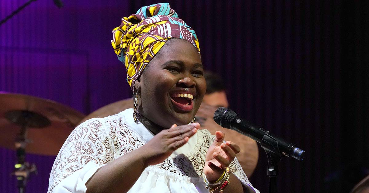 Daymé Arocena joins Arturo O'Farrill and the Afro Latin Jazz Orchestra in a tribute to Dizzy, Chano and Chico at City Hall