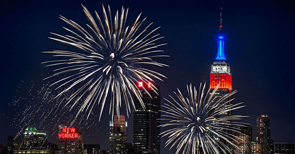 Los fuegos artificiales del 4 de julio de Macy's celebran el espíritu americano del río Hudson este año
