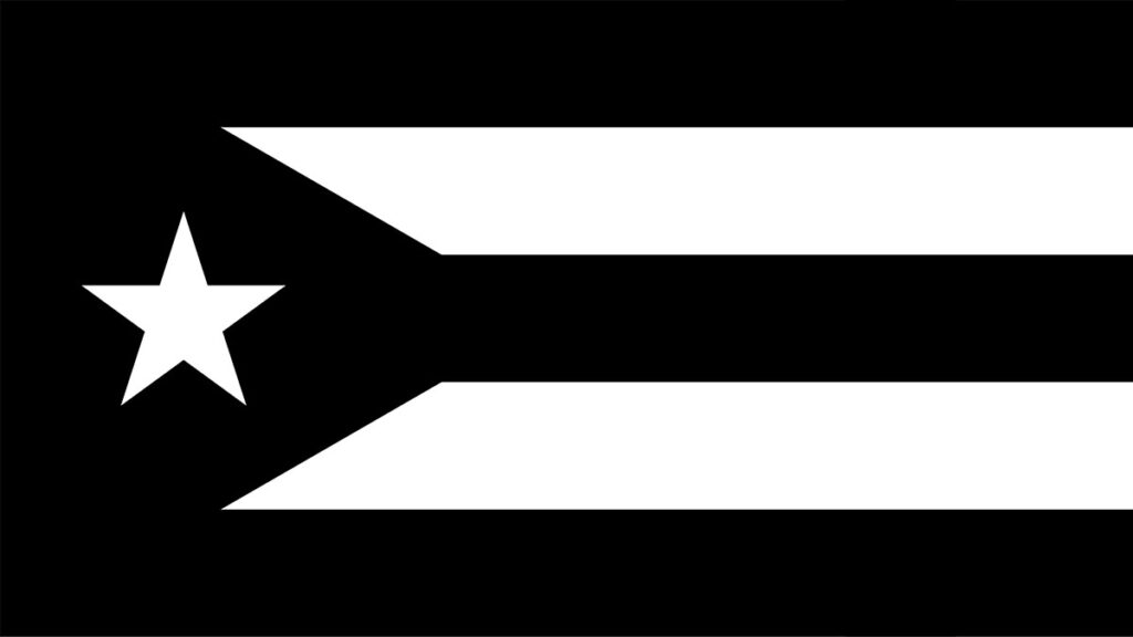 The Black Puerto Rican Flag means we must come together against enemies on the horizon.