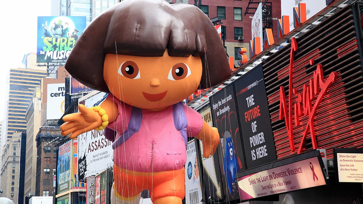 Macy's Thanksgiving Day Parade, Dora the Explorer (Gary718/Dreamstime)